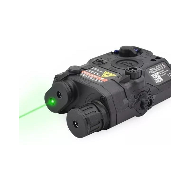Laser Tactico Peq 15 Lampara Y Laser Rojo Riel Recargable